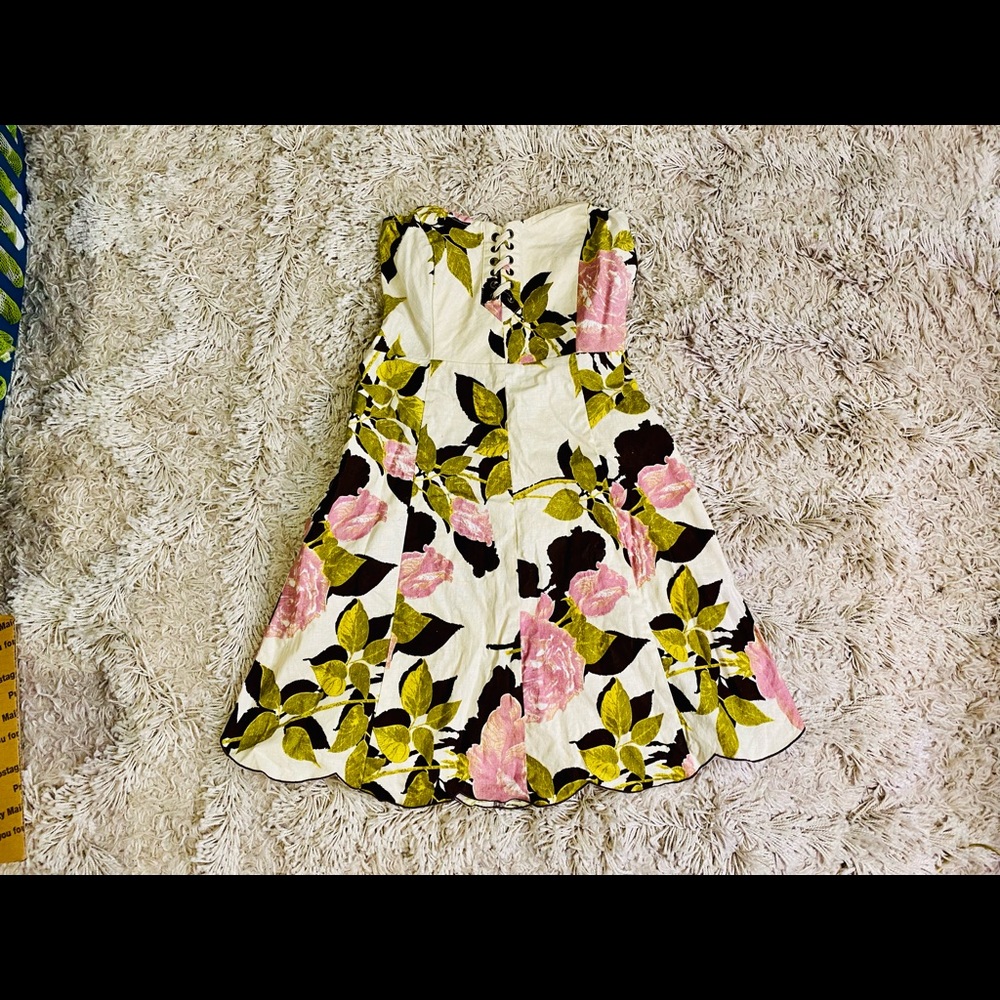 Urban Outfitters Kimchi Blue strapless floral dress